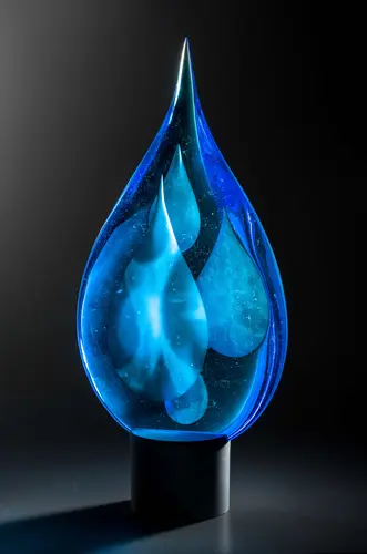 Glass sculpture